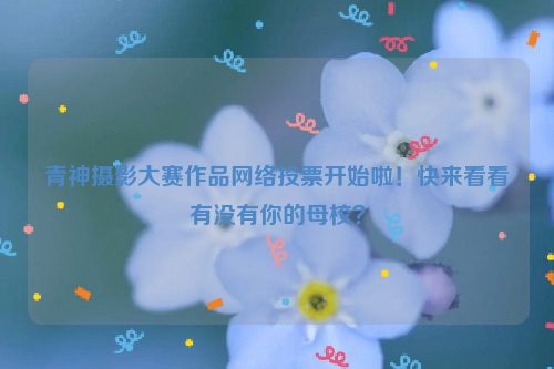 青神摄影大赛作品网络投票开始啦！快来看看有没有你的母校？