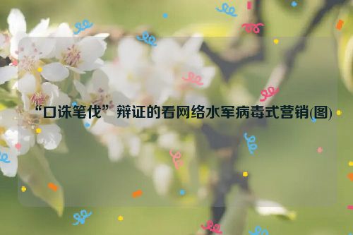 “口诛笔伐”辩证的看网络水军病毒式营销(图)